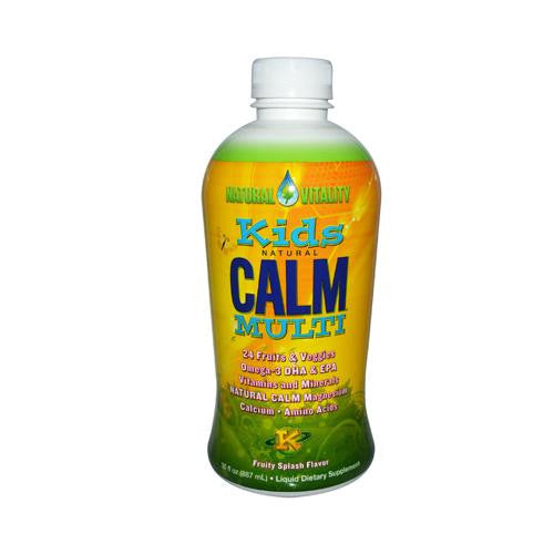 Natural Vitality Kid's Natural Calm Multi Fruity Splash - 30 Fl Oz