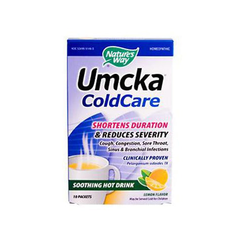 Nature's Way Umcka Coldcare Soothing Hot Drink Lemon - 10 Packets