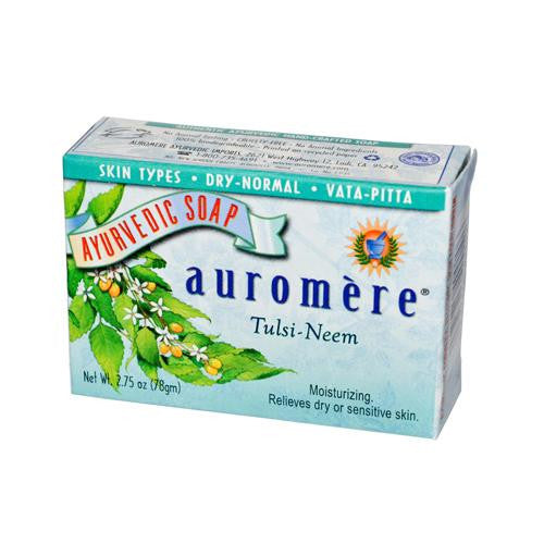 Auromere Ayurvedic Bar Soap Tulsi-neem - 2.75 Oz