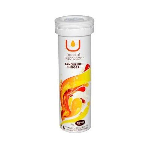 U Natural Hydration Vitamin Plus Electrolyte Enhanced Drink Tabs Tangerine Ginger - Case Of 8 - 16 Tablets