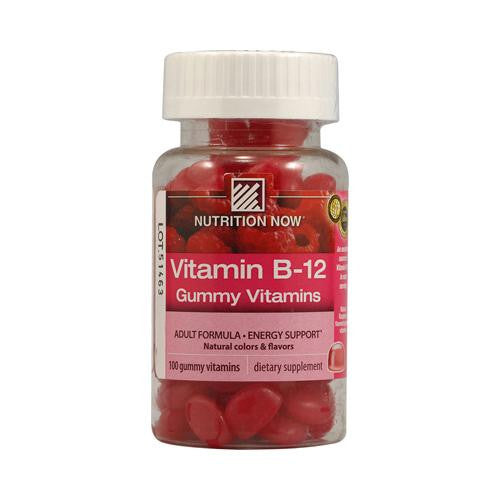 Nutrition Now Vitamin B-12 Gummy Vitamins Raspberry - 100 Gummies