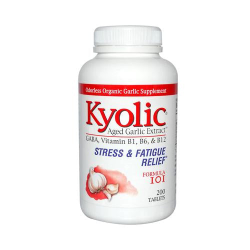 Kyolic Aged Garlic Extract Stress And Fatigue Relief Formula 101 - 200 Tablets