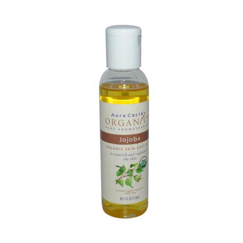 Aura Cacia Organic Aromatherapy Jojoba Oil - 4 Fl Oz