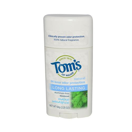 Tom's Of Maine Natural Deodorant Aluminum Free Mine Woodisplayice - 2.25 Oz - Case Of 6