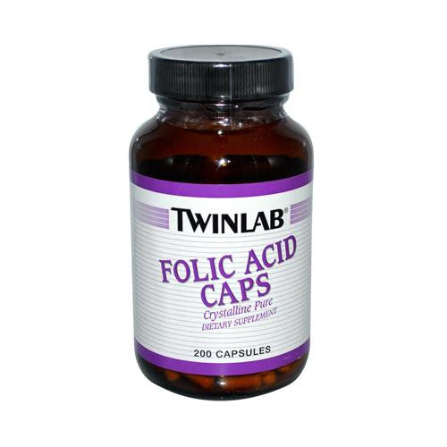 Twinlab Folic Acid Caps - 800 Mcg - 200 Capsules