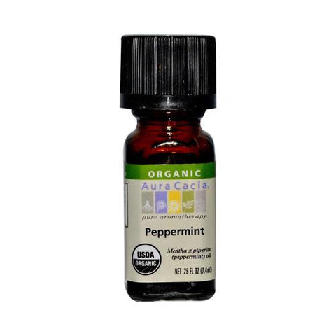 Aura Cacia Organic Peppermint - .25 Oz