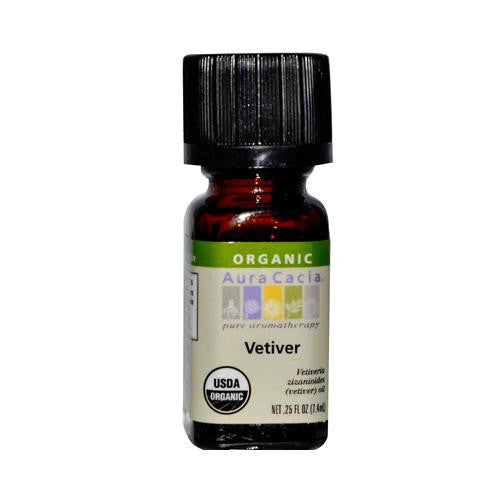 Aura Cacia Organic Essential Oil - Vetiver - .25 Oz