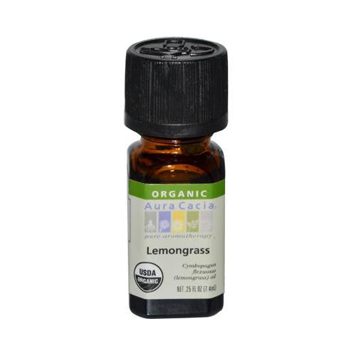 Aura Cacia Organic Essential Oil - Lemongrass - .25 Oz