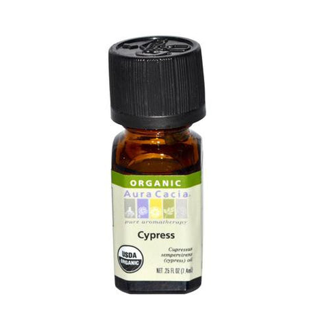 Aura Cacia Organic Essential Oil - Cypress - .25 Oz