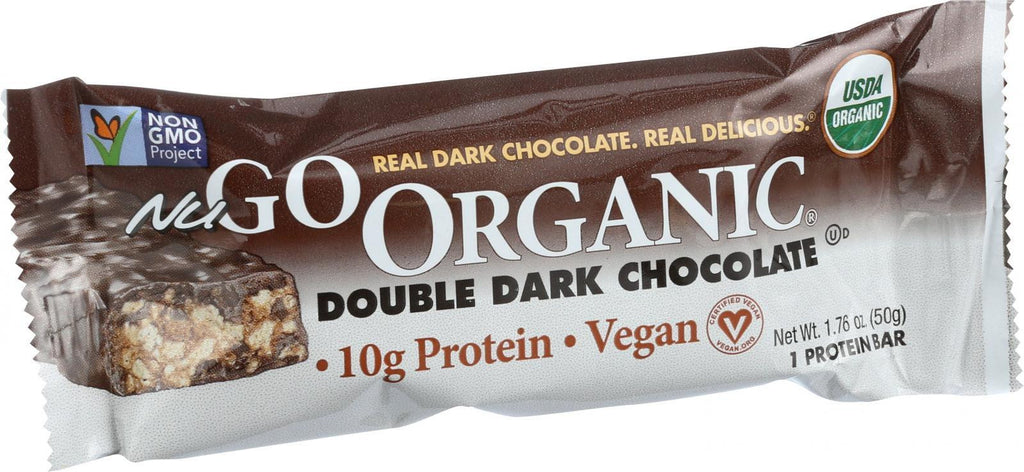 Nugo Nutrition Bar - Organic Double Dark Chocolate - 1.76 Oz - Case Of 12