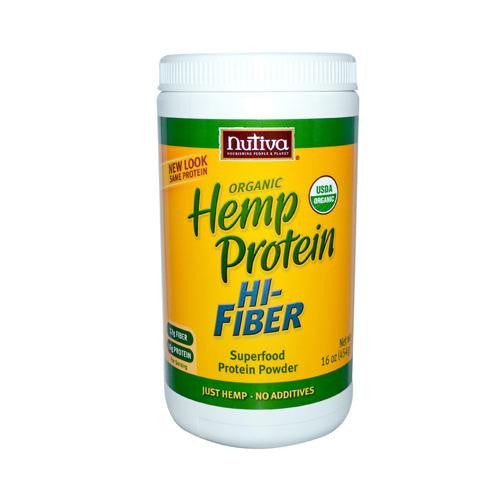 Nutiva Organic Hemp Protein Hi-fiber - 16 Oz