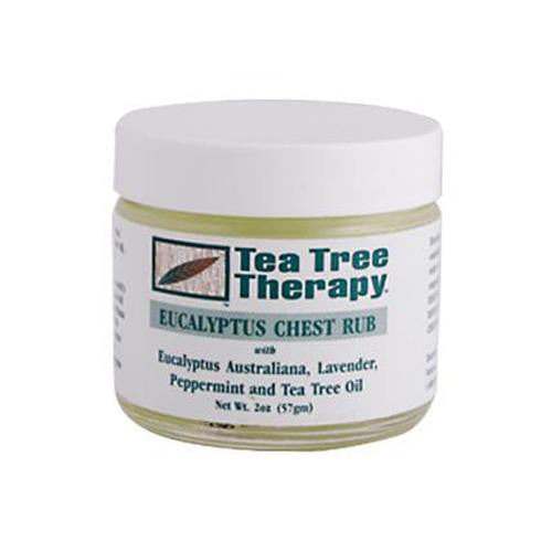 Tea Tree Therapy Eucalyptus Chest Rub Eucalyptus Australiana Lavender Peppermint And Tea Tree Oil - 2 Oz