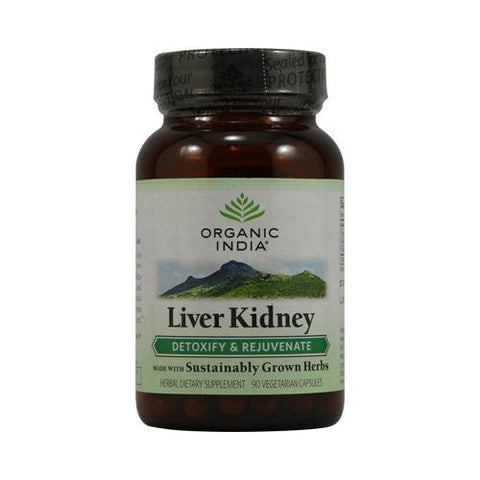 Organic India Liver Kidney Detoxify And Rejuvenate - 90 Vegetarian Capsules