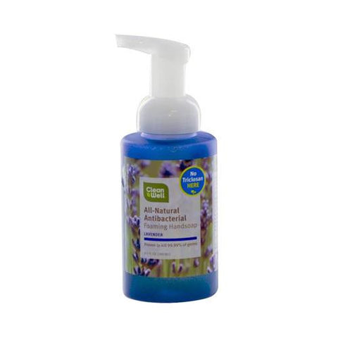 Cleanwell All-natural Antibacterial Foaming Hand Wash Lavender Absolute - 9.5 Fl Oz