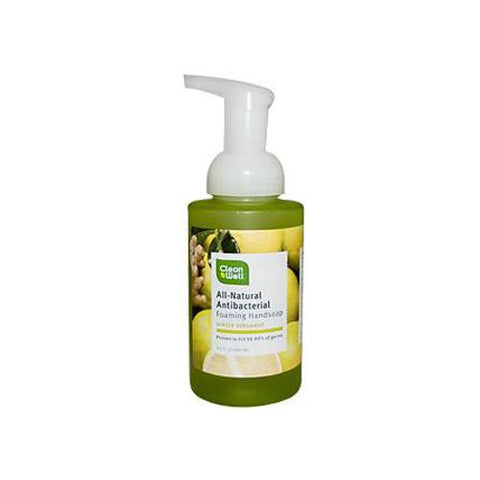 Cleanwell All-natural Antibacterial Foaming Hand Wash Bergamot Ginger - 9.5 Fl Oz