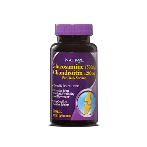 Natrol Glucosamine 1500 Mg Chondroitin 1200 Mg - 60 Tablets