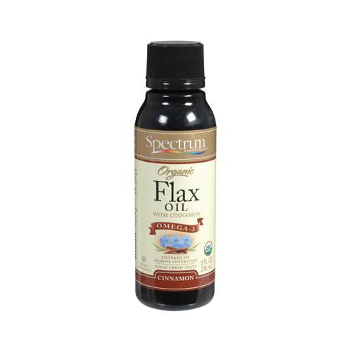 Spectrum Essentials Organic Flax Oil Cinnamon - 8 Fl Oz