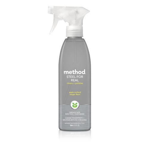 Method Products Stainless Steel Polish - Steel For Real - 12 Oz - Case Of 6