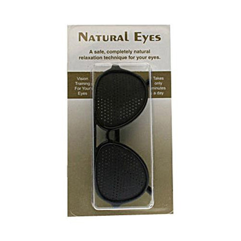 Heritage Products Pinhole Glasses Full Frame Black - 1 Pair