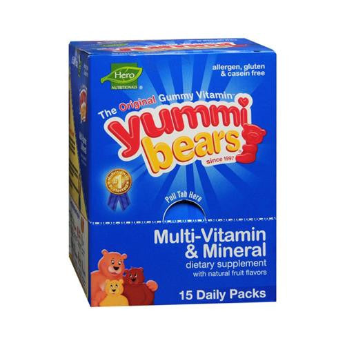 Hero Nutritional Products Yummy Bear - Multivitamin And Mineral - 15-3 Pack