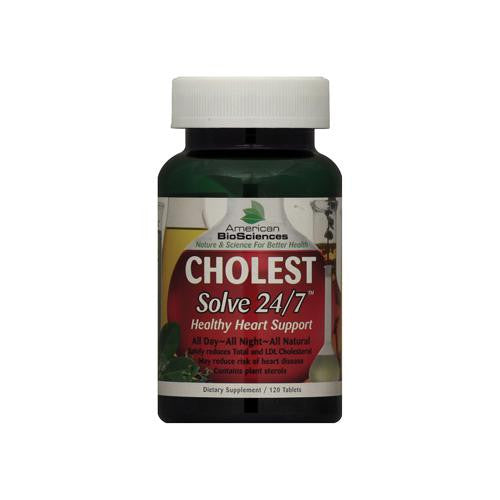 American Bio-sciences Cholest Solve 24-7 - 120 Tablets