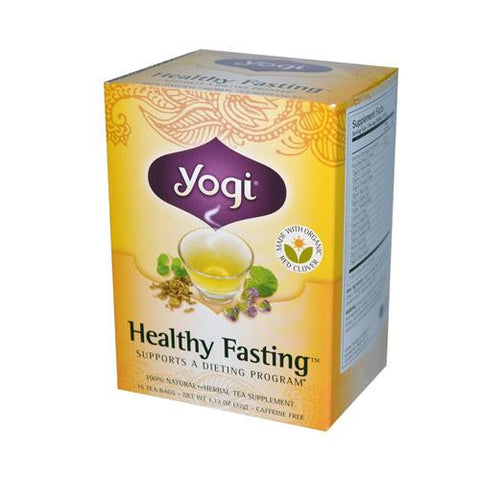 Yogi Healthy Fastingherbal Tea Caffeine Free - 16 Tea Bags - Case Of 6