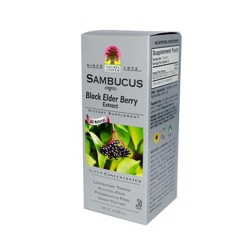 Nature's Answer Sambucus Nigra Black Elder Berry Extract - 8 Fl Oz