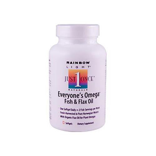 Rainbow Light Everyone's Omega Fish And Flax Oil - 60 Softgels