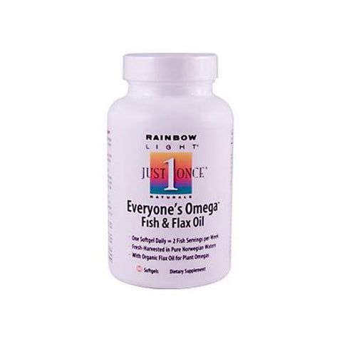 Rainbow Light Everyone's Omega Fish And Flax Oil - 60 Softgels