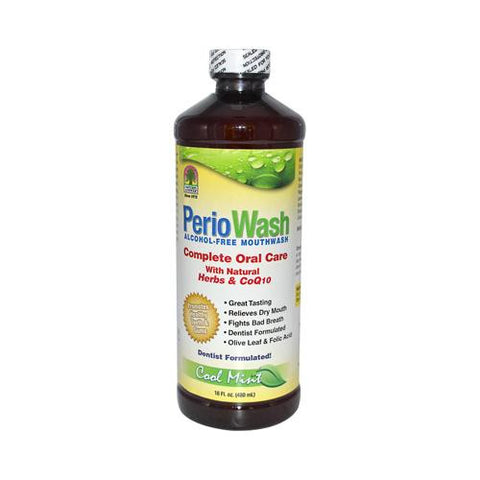 Nature's Answer Periowash Mouthwash Alcohol-free Cool Mint - 16 Fl Oz