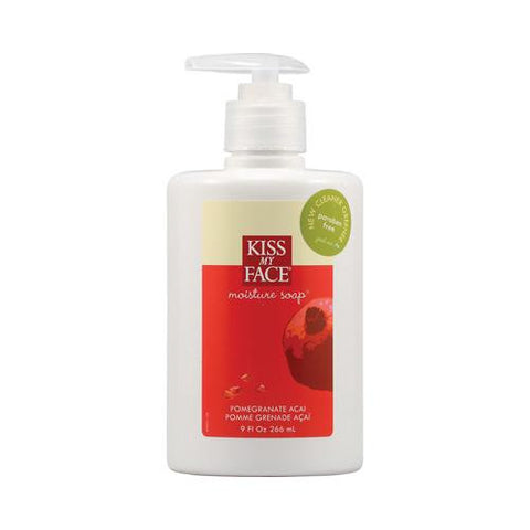 Kiss My Face Moisture Soap Pomegranate Acai - 9 Fl Oz