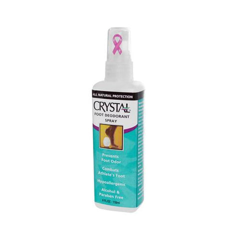 Crystal Body Deodorant Foot Spray - 4 Fl Oz