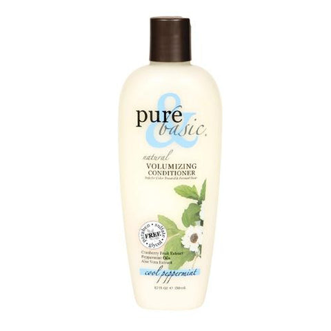 Pure And Basic Natural Volumizing Conditioner Cool Peppermint - 12 Fl Oz