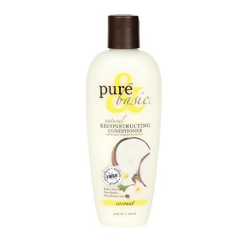 Pure And Basic Reconstructing Coconut Natural Conditioner - 12 Fl Oz