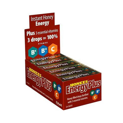 Honees Honey Energy Plus Drops - Case Of 24 - 1.58 Oz