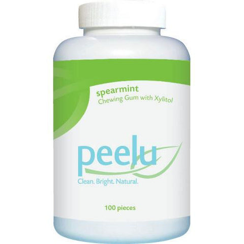 Peelu Chewing Gum - Spearmint - 100 Ct