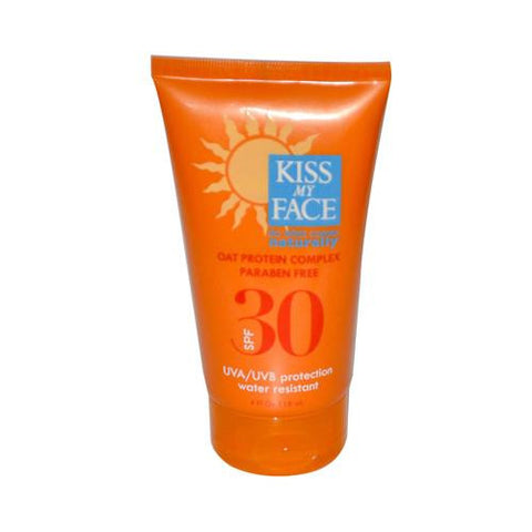 Kiss My Face Sun Screen Spf 30 With Oat Protein Complex - 4 Fl Oz