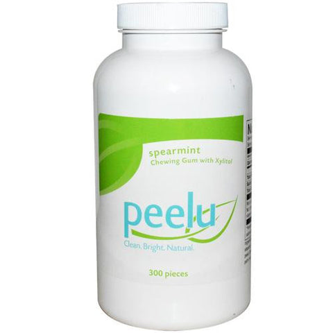 Peelu Chewing Gum - Spearmint - 300 Count