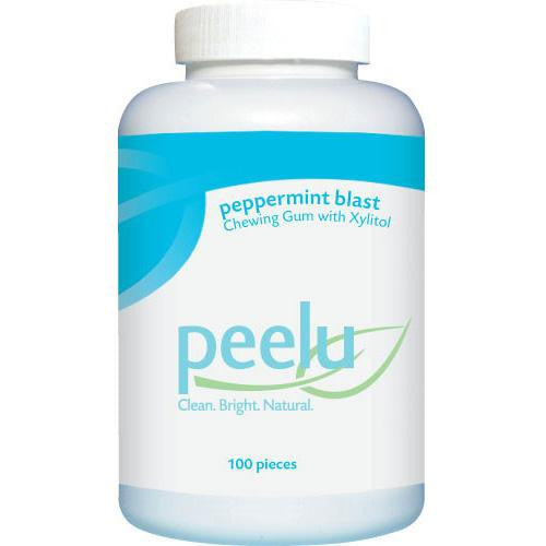 Peelu Chewing Gum - Peppermint Blast - 100 Ct