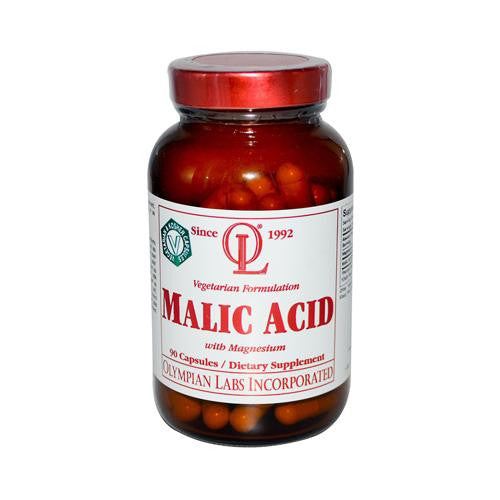 Olympian Labs Malic Acid With Magnesium - 90 Vegetarian Capsules