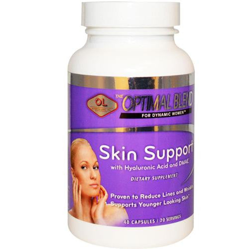 Optimal Blend Skin Support - Hyaluronic Acid And Dmae - 40 Capsules