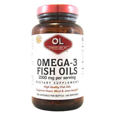 Olympian Labs Omega-3 Fish Oils - 2000 Mg - 120 Softgels