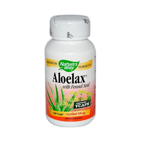 Nature's Way Aloelax With Fennel Seed - 100 Vegetarian Capsules