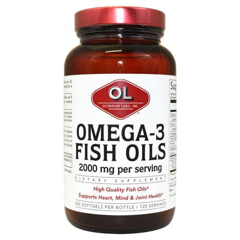 Olympian Labs Omega-3 Fish Oils - 1 G - 240 Softgels