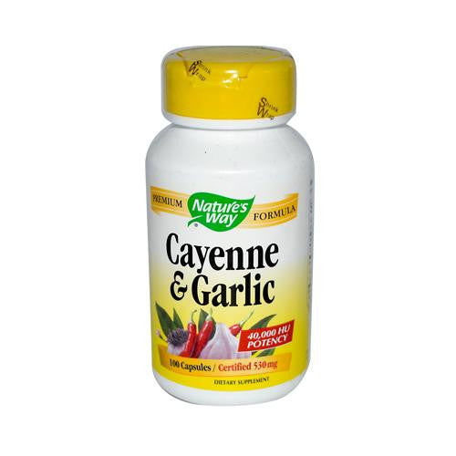 Nature's Way Cayenne And Garlic - 100 Capsules