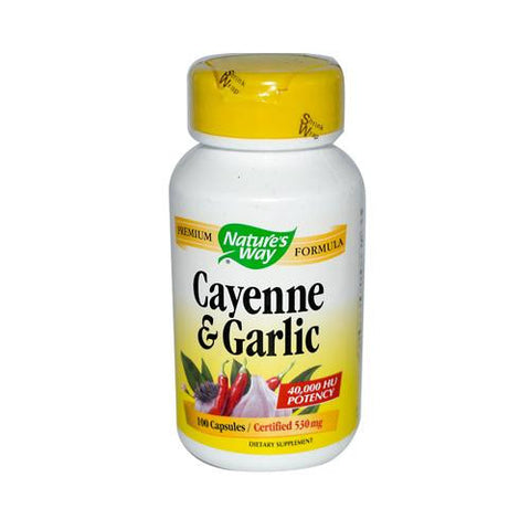 Nature's Way Cayenne And Garlic - 100 Capsules