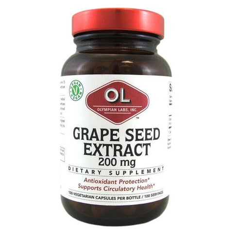 Olympian Labs Grape Seed Extra Strength - 200 Mg - 100 Capsules