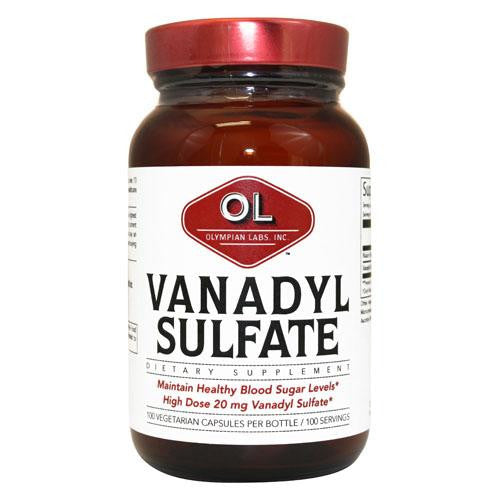 Olympian Labs Vanadyl Sulfate With Niacin - 20 Mg - 100 Capsules