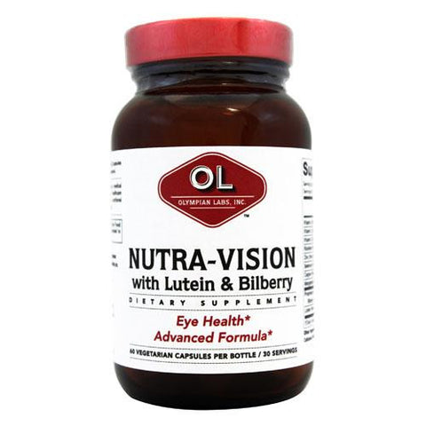 Olympian Labs Nutra-vision - Lutein And Bilberry - 60 Vegetarian Capsules