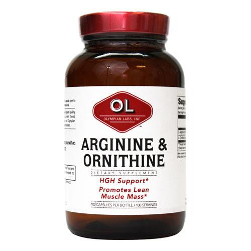 Olympian Labs Arginine And Ornithine - 100 Vegetarian Capsules